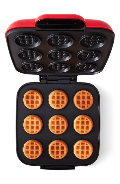 Dash Waffle Bite Maker In Red