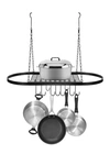 Sorbus Pot & Pan Rack For Ceiling With Hooks In Black