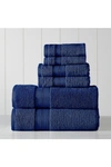 Modern Threads Spunloft 6-piece Towel Set In Navy