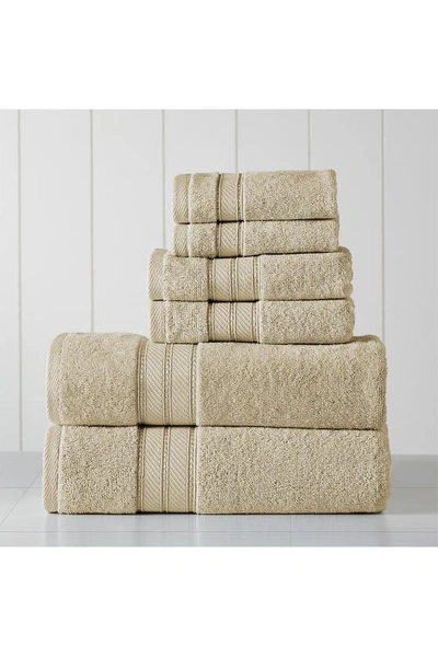 Modern Threads Spunloft 6-piece Towel Set In Sand