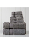 Modern Threads Spunloft 6-piece Towel Set In Gray