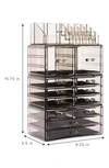Sorbus Black Clear Makeup & Jewelry Storage Case