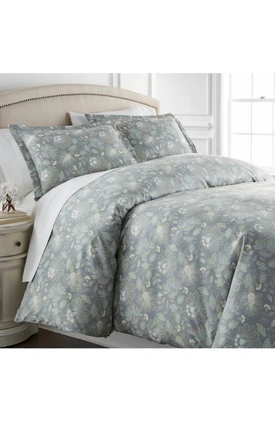 Southshore Fine Linens Infinite Blossom Duvet Cover Set In Blue