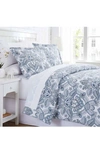Southshore Fine Linens Enchantment Paisley Print Microfiber Down-alternative Comforter Set In Enchantment Blue