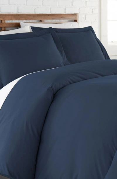 Southshore Fine Linens Ultra-soft Microfiber Duvet Cover Set In Navy Blue