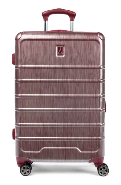 Travelpro Rollmaster™ Lite 24" Expandable Medium Checked Hardside Spinner Luggage In Burgundy