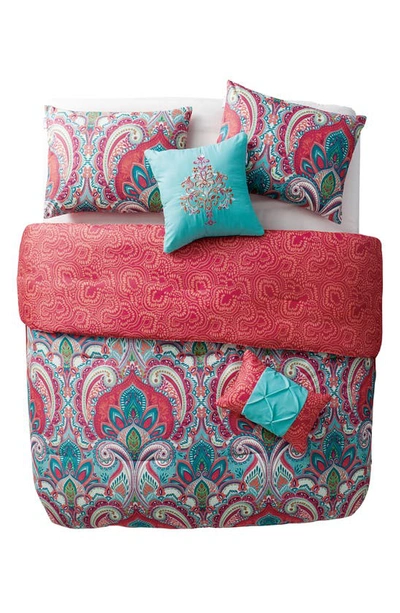 Vcny Home Damask Reversible Comforter Set In Multi
