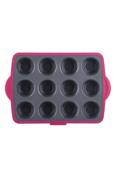 Trudeau Structure Silicone Pro 12 Count Muffin Pan In Grey