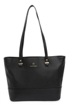 Nanette Lepore Brielle Floral Printed Partial Chain Crossbody Bag In Black
