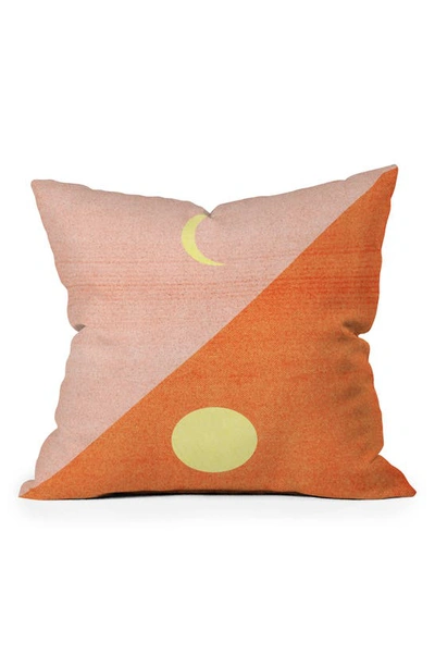 Deny Designs Nick Nelson Last Days Of Summer Throw Pillow In Orange