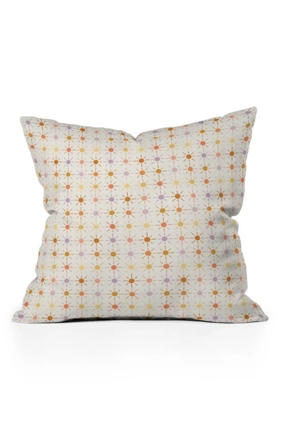 Deny Designs Rachel Szo Sunny Pattern Throw Pillow In White