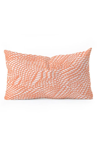Deny Designs Wagner Campelo Dune Dots Throw Pillow In Orange