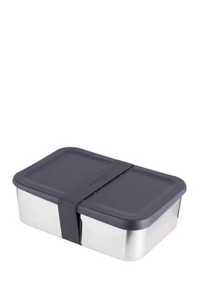 Berghoff Essentials 8.25" Stainless Steel Lunch Box In Silver, Blue