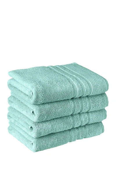 Modern Threads Manor Ridge Turkish Cotton 700 Gsm Bath Towel In Aqua