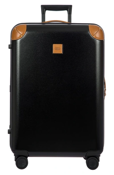 Bric's Amalfi 27" Spinner Suitcase In Black/ Tan
