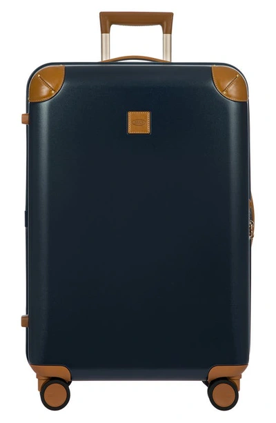 Bric's Amalfi 27" Spinner Suitcase In Blue/ Tan