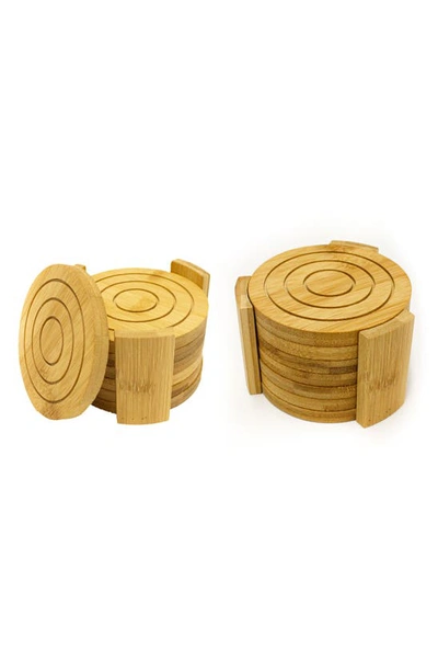 Berghoff 14-piece Bamboo Coaster Set In Brown