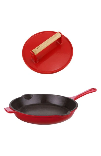 Berghoff International 2pc Cast Iron Set In Red