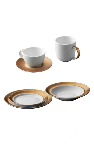 Berghoff International Gem 6-piece Dinnerware Place Setting In White
