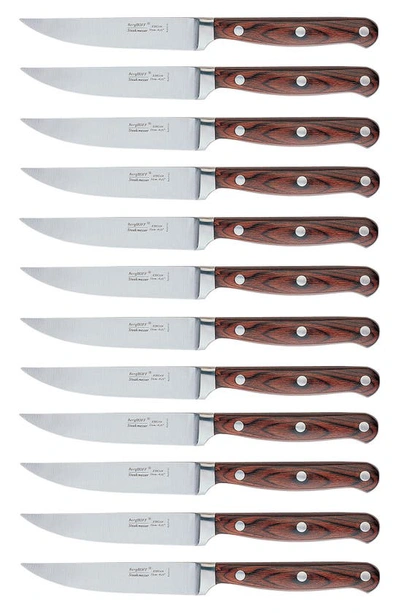 Berghoff International Stainless Steel Steak Knife 12-piece Set In Red