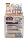 Sorbus Glitter Makeup & Jewelry Storage Case Display Set