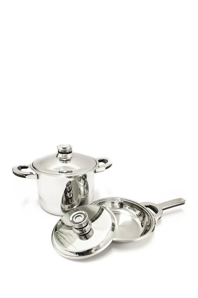 Berghoff Tfk Cookware Set In Silver