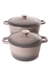Berghoff International 4pc Cast Iron 3qt Set In Grey