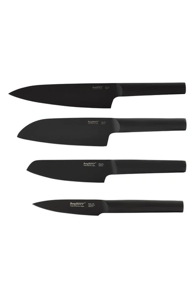 Berghoff International Ron 4-piece Knife Set In Black