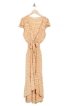 Tiare Hawaii Blake Maxi Cover-up Dress In Ocean Waves Sand