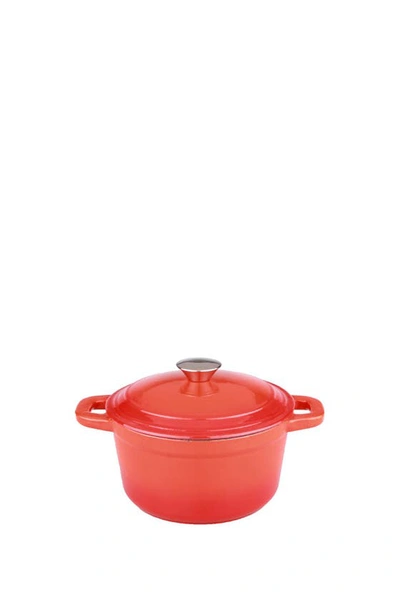 Berghoff 3 Qt Cast Iron Covered Stockpot In Orange