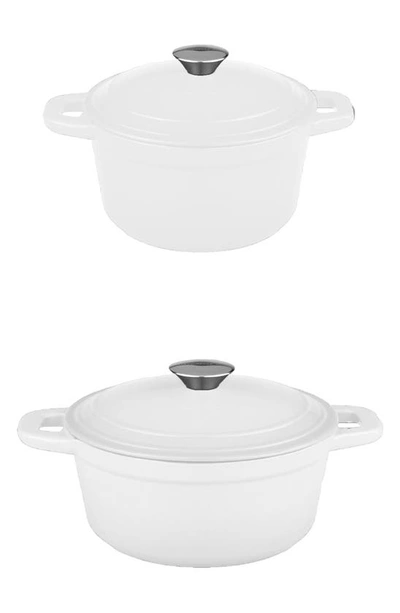 Berghoff International Neo 4-piece Cast Iron Set With Lid In White