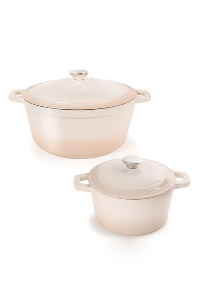 Berghoff Neo Enameled Cast Iron 4-piece Set In Cream