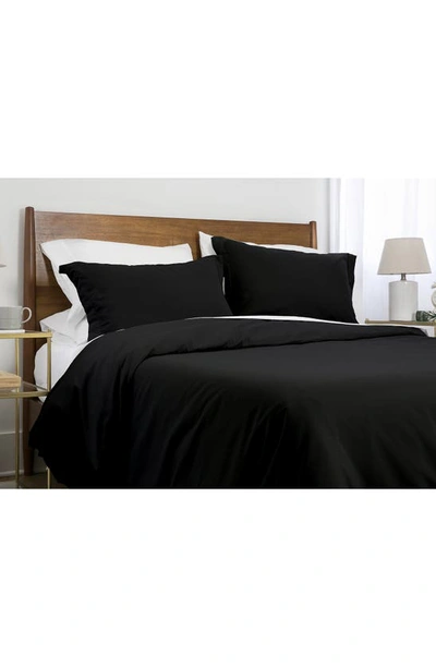 Southshore Fine Linens Luxury Essentials Duvet Cover Set In Black