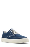 Element Topaz C3 Leather Sneaker In White/ Navy