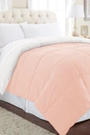 Modern Threads Down Alternative Reversible Comforter In Blush/white