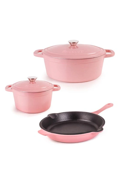 Berghoff Neo 5-piece Cast Iron Set In Pink