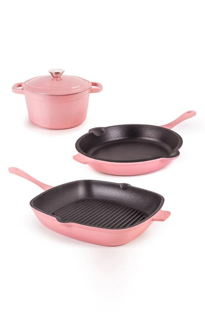 Berghoff Neo 4-piece Cast Iron Set In Pink
