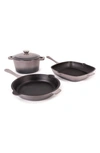 Berghoff Neo 4-piece Cast Iron Set In Grey