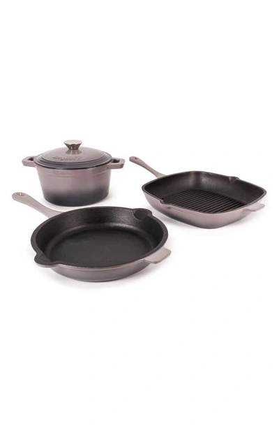 Berghoff Neo 4-piece Cast Iron Set In Grey