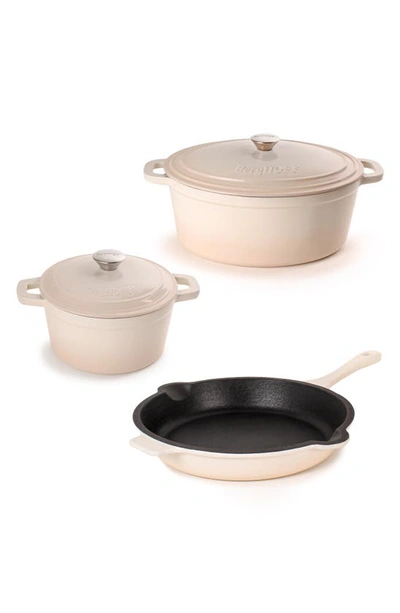 Berghoff Neo 5-piece Cast Iron Set In Cream