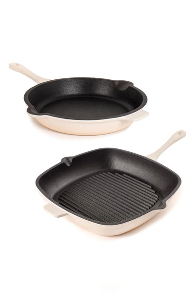 Berghoff Neo 2-piece Cast Iron Set In White