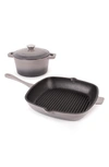 Berghoff Neo 3-piece Cast Iron Set In Grey