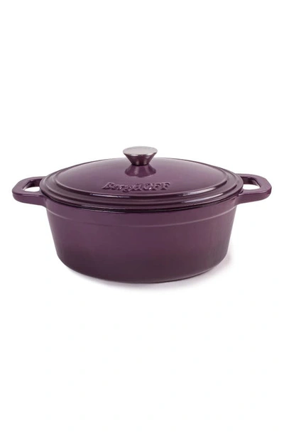 Berghoff Neo 5 Qt Cast Iron Covered Casserole Dish In Purple