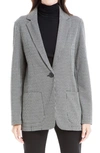 Maxstudio Double Knit One-button Blazer In Bkivgp68