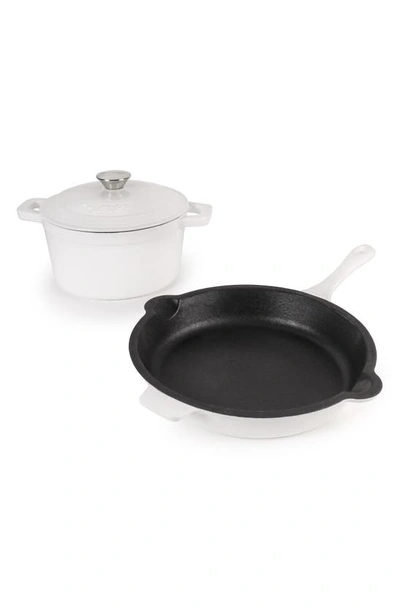 Berghoff International 3pc Cast Iron Set In White