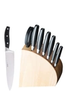 Berghoff Forged 8-piece Knife Block Set In Stainless Steel