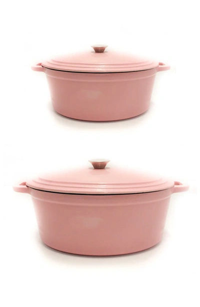 Berghoff 4-piece Cast Iron Stock Set In Pink