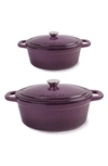 Berghoff Neo 4-piece Stockpot Set In Purple