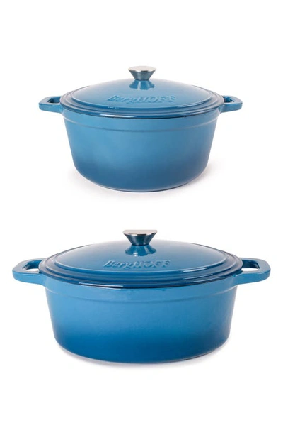 Berghoff Neo 4-piece Cast Iron Set In Blue