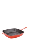Berghoff Cast Iron Orange 10" Grill Pan In Orange